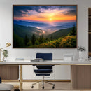 Majestic Mountain Sunrise Print | Landscape Wall Art | by MyGreatCanvas | Canvas Wall Art Prints | Photo Prints & Wall Decor