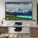 Mount Cook and Lake Pukaki Canvas Wall Art Print – Majestic by MyGreatCanvas | Canvas Wall Art Prints | Photo Prints & Wall Decor