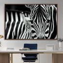 Zebra Wall Art – Zebra Close Up Wall Art – Framed Black by MyGreatCanvas | Canvas Wall Art Prints | Photo Prints & Wall Decor