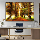 Sunshine in Forest and Trees Wall Art Canvas Print by MyGreatCanvas | Canvas Wall Art Prints | Photo Prints & Wall Decor