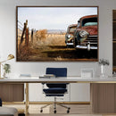 Old Rustic Classic Car Wall Art Canvas Print