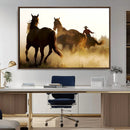 Horses and Cowboys Wall Art Canvas Print by MyGreatCanvas | Canvas Wall Art Prints | Photo Prints & Wall Decor