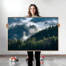 Misty Forest Wall Art Canvas Print – Pine Hills Foggy by MyGreatCanvas | Canvas Wall Art Prints | Photo Prints & Wall Decor