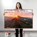 Mountain Sunrise Wall Art Canvas Print – Alpine Ridge by MyGreatCanvas | Canvas Wall Art Prints | Photo Prints & Wall Decor