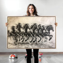 Galloping Horses Wall Art Canvas Print – Framed Wild
