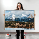 Grand Teton Park Wall Art Canvas Print – Framed Alpine Lake