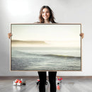 Coastal Cliffs Wall Art Canvas Print – Misty Ocean Seascape