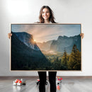 Yosemite Valley Wall Art Canvas Print – Framed Mountain