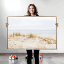 Beach Dunes Wall Art Canvas Print – Framed Serene Coastal