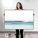 Surfing Wall Art Canvas Print – Framed Ocean Waves