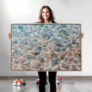Clear Water Wall Art Canvas Print – Framed Sunlit Ocean