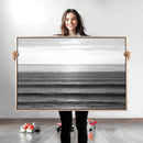 Monochrome Ocean Wall Art Canvas Print – Framed Moody Ocean by MyGreatCanvas | Canvas Wall Art Prints | Photo Prints & Wall Decor