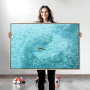 Fish Swarm Wall Art Canvas Print – Framed Marine Life Art by MyGreatCanvas | Canvas Wall Art Prints | Photo Prints & Wall Decor