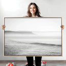 Black White Seascape Wall Art Canvas Print – Framed Ocean by MyGreatCanvas | Canvas Wall Art Prints | Photo Prints & Wall Decor