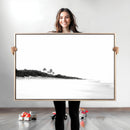 Black White Beach Wall Art Canvas Print – Framed Palm Trees by MyGreatCanvas | Canvas Wall Art Prints | Photo Prints & Wall Decor