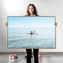 Swimming Relaxation Wall Art Canvas Print – Framed Peaceful by MyGreatCanvas | Canvas Wall Art Prints | Photo Prints & Wall Decor