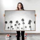 Monochrome Palms Wall Art Canvas Print – Framed Minimalist by MyGreatCanvas | Canvas Wall Art Prints | Photo Prints & Wall Decor