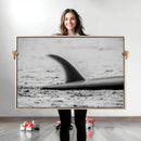 Black White Surfboard Wall Art Canvas Print – Framed by MyGreatCanvas | Canvas Wall Art Prints | Photo Prints & Wall Decor