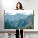 Misty Mountain Wall Art Canvas Print – Framed Cloudy Andean by MyGreatCanvas | Canvas Wall Art Prints | Photo Prints & Wall Decor