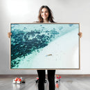 Minimal Beach Wall Art Canvas Print – Framed Ocean Swimming by MyGreatCanvas | Canvas Wall Art Prints | Photo Prints & Wall Decor
