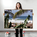 Tropical Shoreline Wall Art Canvas Print – Framed Surfer by MyGreatCanvas | Canvas Wall Art Prints | Photo Prints & Wall Decor