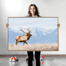 Elk Wall Art Canvas Print – Framed Mountain Wildlife Art by MyGreatCanvas | Canvas Wall Art Prints | Photo Prints & Wall Decor
