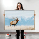 Mountain Elk Wall Art Canvas Print – Framed Rustic Wildlife by MyGreatCanvas | Canvas Wall Art Prints | Photo Prints & Wall Decor