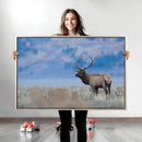 Elk Wall Decor Canvas Print – Framed Rustic Wildlife Art by MyGreatCanvas | Canvas Wall Art Prints | Photo Prints & Wall Decor