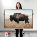 Rustic Bison Decor Wall Art Canvas Print – Framed Buffalo by MyGreatCanvas | Canvas Wall Art Prints | Photo Prints & Wall Decor