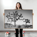 Joshua Tree Wall Art Canvas Print, Framed Monochrome Desert by MyGreatCanvas | Canvas Wall Art Prints | Photo Prints & Wall Decor