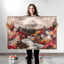 Mountain Wall Art Canvas Print – Framed Autumn Forest Art by MyGreatCanvas | Canvas Wall Art Prints | Photo Prints & Wall Decor