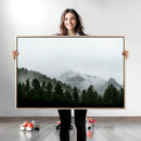 Misty Mountains Wall Art Canvas Print – Framed Foggy Forest by MyGreatCanvas | Canvas Wall Art Prints | Photo Prints & Wall Decor