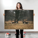 Deer Wall Art Canvas Print – Framed Rustic Wildlife Art by MyGreatCanvas | Canvas Wall Art Prints | Photo Prints & Wall Decor