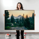 Mountain Landscape Wall Art Canvas Print – Framed Forest by MyGreatCanvas | Canvas Wall Art Prints | Photo Prints & Wall Decor