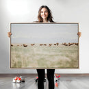 Bison Herd Wall Art Canvas Print – Framed Western Landscape by MyGreatCanvas | Canvas Wall Art Prints | Photo Prints & Wall Decor