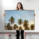 Palm Trees Wall Art Canvas Print – Framed Tropical Vibes Art by MyGreatCanvas | Canvas Wall Art Prints | Photo Prints & Wall Decor