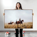 Western Cowboys Wall Art Canvas Print – Rustic Prairie