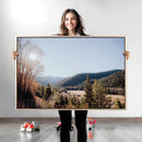 Rustic Landscape Wall Art Canvas Print – Serene Valley Scene