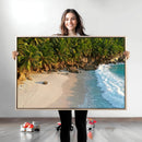 Tropical Beach Wall Art Canvas Print, Framed Ocean Waves and by MyGreatCanvas | Canvas Wall Art Prints | Photo Prints & Wall Decor