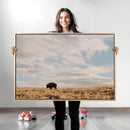 American Wild Bison Wall Art Canvas Print – Framed Rustic by MyGreatCanvas | Canvas Wall Art Prints | Photo Prints & Wall Decor
