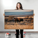 Western Framed Bison Wall Art Canvas Print by MyGreatCanvas | Canvas Wall Art Prints | Photo Prints & Wall Decor