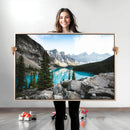 Canadian Rockies Wall Art Canvas Print – Framed Mountain by MyGreatCanvas | Canvas Wall Art Prints | Photo Prints & Wall Decor