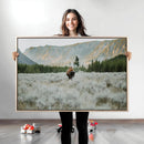 Wild Bison Wall Art Canvas Print, Majestic Mountain Pines by MyGreatCanvas | Canvas Wall Art Prints | Photo Prints & Wall Decor