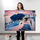 Greece Santorini Wall Art Landscape Canvas Print