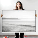 Black White Seascape Wall Art Canvas Print – Framed Ocean by MyGreatCanvas | Canvas Wall Art Prints | Photo Prints & Wall Decor