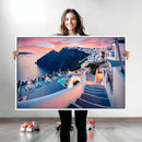 Greece Santorini Wall Art Landscape Canvas Print