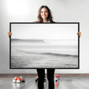 Black White Seascape Wall Art Canvas Print – Framed Ocean by MyGreatCanvas | Canvas Wall Art Prints | Photo Prints & Wall Decor