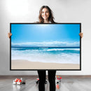 Wall Art Canvas Print Shiny Blue Sea and Beach by MyGreatCanvas | Canvas Wall Art Prints | Photo Prints & Wall Decor