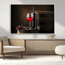 Red Wine and Bottle Canvas Print