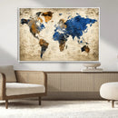 World Map Canvas Print – Detailed Map of the World Wall Art by MyGreatCanvas | Canvas Wall Art Prints | Photo Prints & Wall Decor